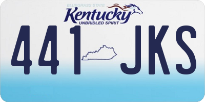KY license plate 441JKS
