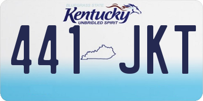 KY license plate 441JKT