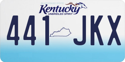 KY license plate 441JKX