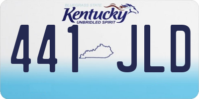 KY license plate 441JLD