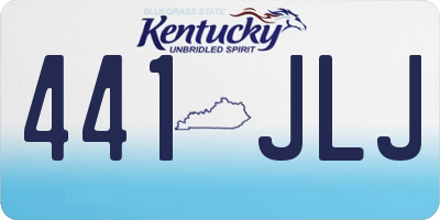 KY license plate 441JLJ