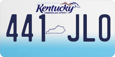 KY license plate 441JLO