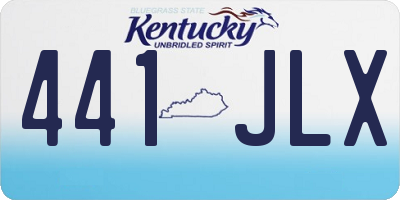 KY license plate 441JLX