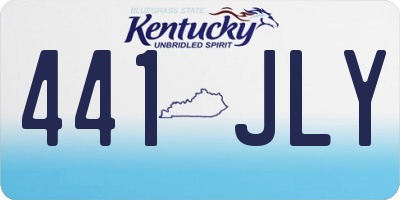 KY license plate 441JLY
