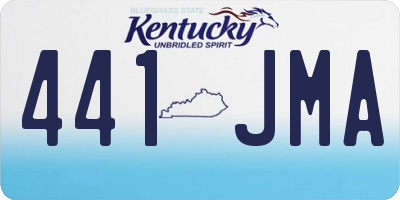 KY license plate 441JMA