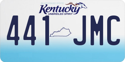 KY license plate 441JMC