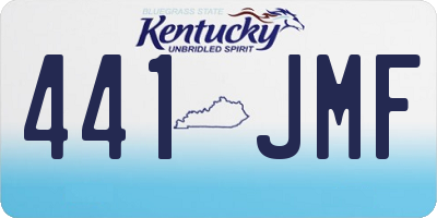 KY license plate 441JMF