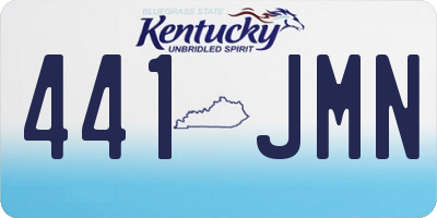 KY license plate 441JMN
