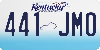 KY license plate 441JMO