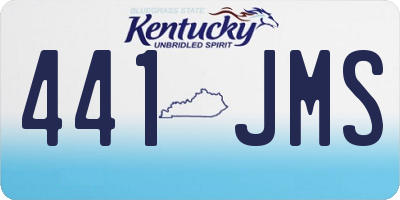 KY license plate 441JMS