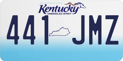 KY license plate 441JMZ