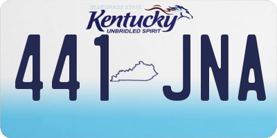 KY license plate 441JNA