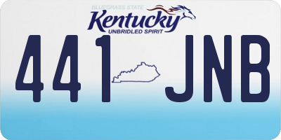 KY license plate 441JNB