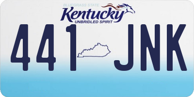 KY license plate 441JNK
