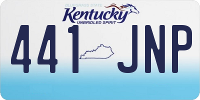 KY license plate 441JNP