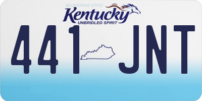 KY license plate 441JNT