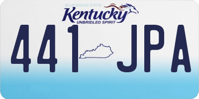 KY license plate 441JPA
