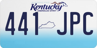 KY license plate 441JPC