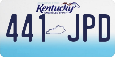 KY license plate 441JPD