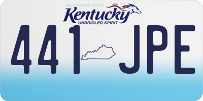 KY license plate 441JPE