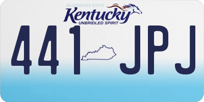 KY license plate 441JPJ