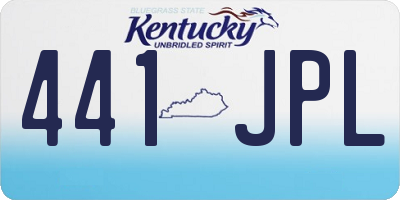 KY license plate 441JPL