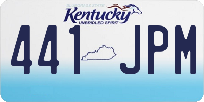 KY license plate 441JPM