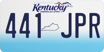 KY license plate 441JPR