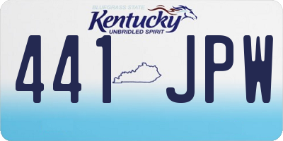 KY license plate 441JPW