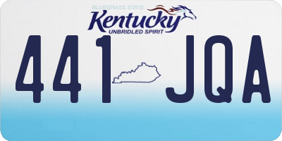KY license plate 441JQA