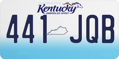 KY license plate 441JQB
