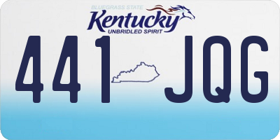 KY license plate 441JQG
