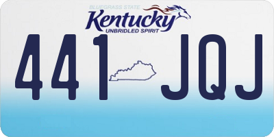 KY license plate 441JQJ
