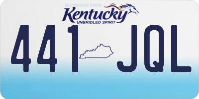 KY license plate 441JQL