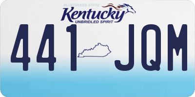 KY license plate 441JQM
