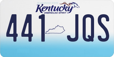 KY license plate 441JQS