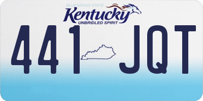 KY license plate 441JQT