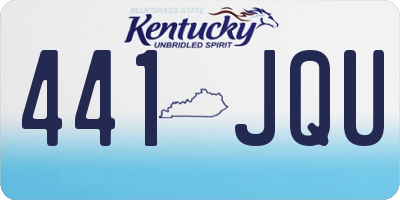 KY license plate 441JQU