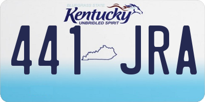 KY license plate 441JRA