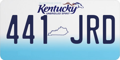 KY license plate 441JRD