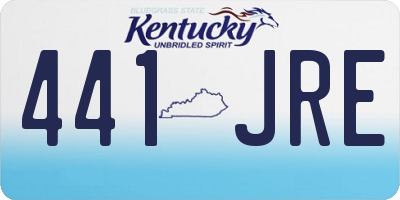 KY license plate 441JRE