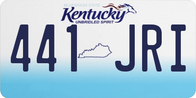 KY license plate 441JRI