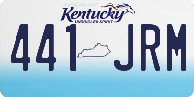 KY license plate 441JRM