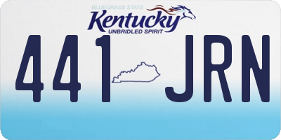 KY license plate 441JRN