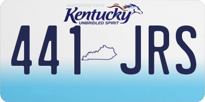 KY license plate 441JRS