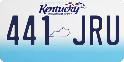 KY license plate 441JRU