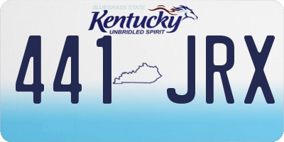 KY license plate 441JRX
