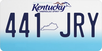 KY license plate 441JRY