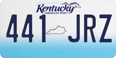 KY license plate 441JRZ