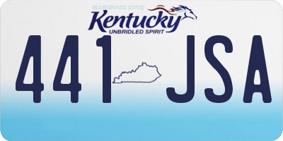 KY license plate 441JSA